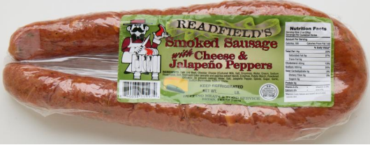 Smoked Sausage with Cheese and Jalapeno Peppers