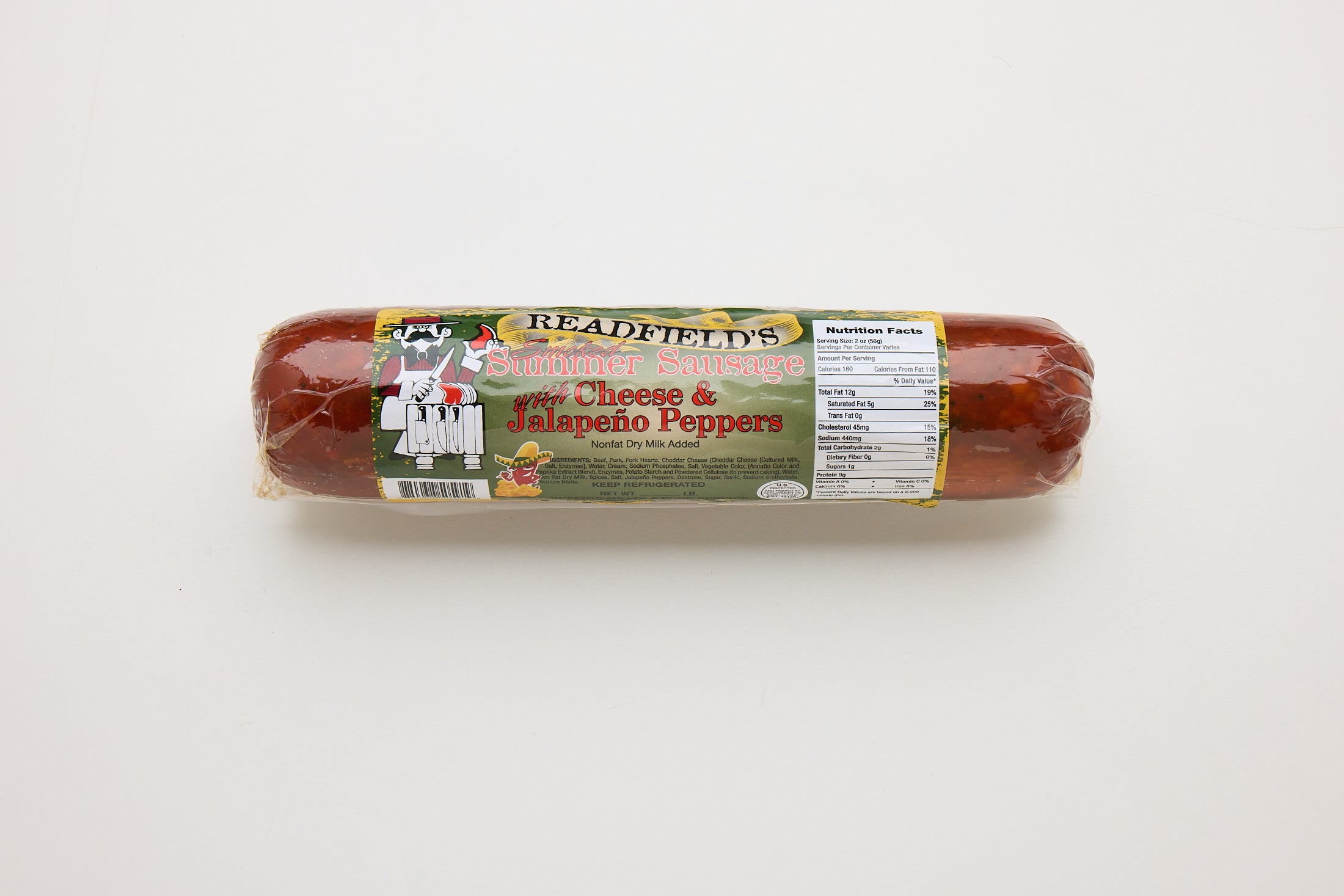 Summer Sausage with Jalapeno Peppers